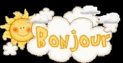 bonjour c'est nuageux!